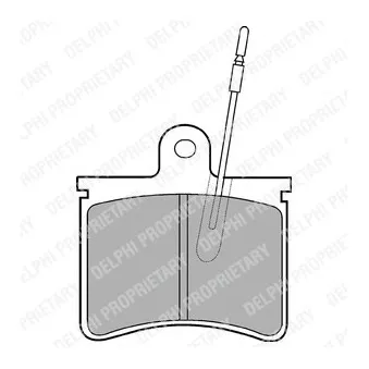Jeu de 4 plaquettes de frein avant DELPHI OEM 425187