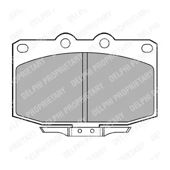 Jeu de 4 plaquettes de frein avant DELPHI LP621
