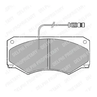 DELPHI LP697 - Jeu de 4 plaquettes de frein avant