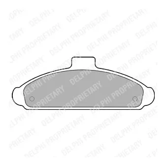 Jeu de 4 plaquettes de frein avant DELPHI OEM 5810123A00