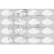 SASIC 6216188 - Jeu de 4 plaquettes de frein avant