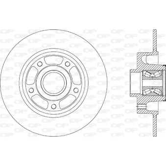 Jeu de 2 disques de frein arrière BREMBO 08.B391.37