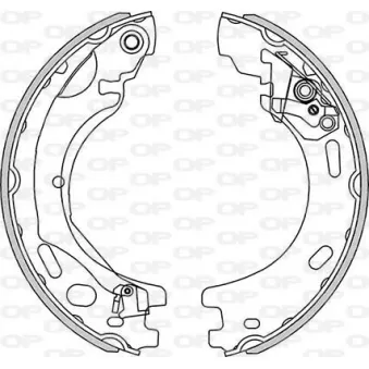 Jeu de mâchoires de frein OPEN PARTS OEM LR021877