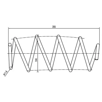 Ressort de suspension OPEN PARTS OEM DD3234011A