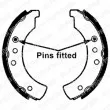 DELPHI LS1154 - Jeu de mâchoires de frein