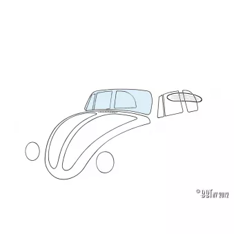 Pare-brise, Cox Cabriolet YOUNG PARTS [9000-000]