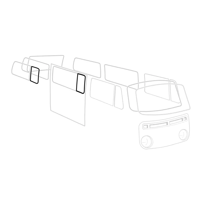 Joint déflecteur latéral, central, arrière, G/D, A l'unité YOUNG PARTS 7515 - Visuel 2