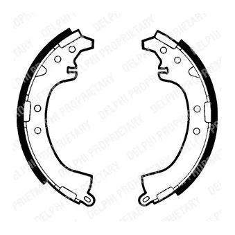 Jeu de mâchoires de frein DELPHI LS1439