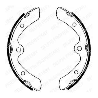 Jeu de mâchoires de frein DELPHI LS1459