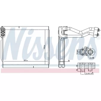 Évaporateur climatisation NISSENS OEM 971394P000