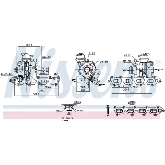NISSENS 93460 - Turbocompresseur, suralimentation
