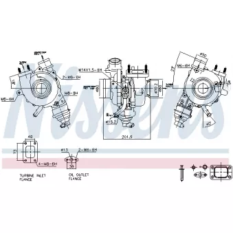 NISSENS 93476 - Turbocompresseur, suralimentation