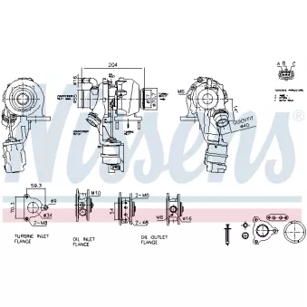 NISSENS 93509 - Turbocompresseur, suralimentation