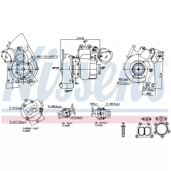 Turbocompresseur, suralimentation NISSENS 93601 pour MAN TGS 26,430 - 430cv