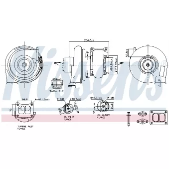 Turbocompresseur, suralimentation NISSENS 93652