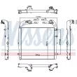 Intercooler, échangeur NISSENS [961154]