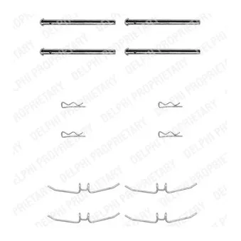 DELPHI LX0001 - Kit d'accessoires, plaquette de frein à disque
