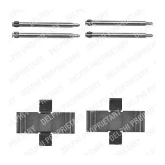 DELPHI LX0066 - Kit d'accessoires, plaquette de frein à disque