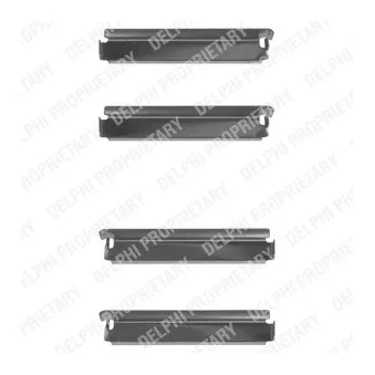 DELPHI LX0078 - Kit d'accessoires, plaquette de frein à disque