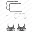 DELPHI LX0220 - Kit d'accessoires, plaquette de frein à disque