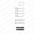 Kit d'accessoires, plaquette de frein à disque DELPHI [LX0262]