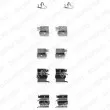 DELPHI LX0339 - Kit d'accessoires, plaquette de frein à disque
