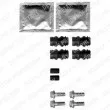 DELPHI LX0358 - Kit d'accessoires, plaquette de frein à disque
