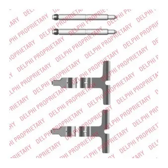 DELPHI LX0427 - Kit d'accessoires, plaquette de frein à disque