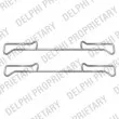 DELPHI LX0436 - Kit d'accessoires, plaquette de frein à disque