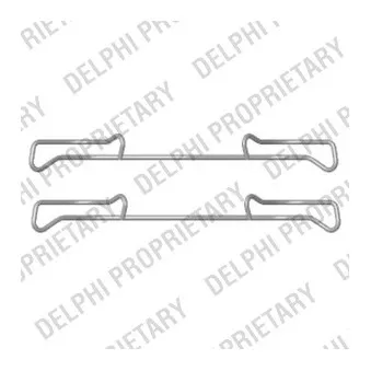 Kit d'accessoires, plaquette de frein à disque DELPHI LX0436