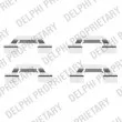 DELPHI LX0438 - Kit d'accessoires, plaquette de frein à disque
