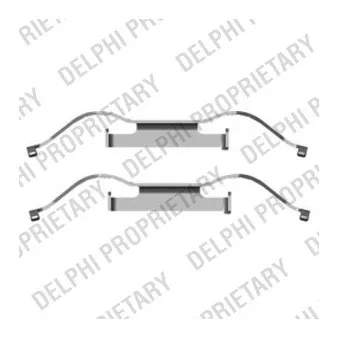 Kit d'accessoires, plaquette de frein à disque DELPHI LX0440