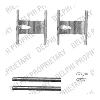 DELPHI LX0450 - Kit d'accessoires, plaquette de frein à disque