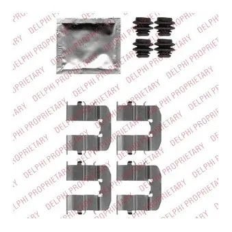 DELPHI LX0512 - Kit d'accessoires, plaquette de frein à disque