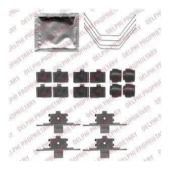 Kit d'accessoires, plaquette de frein à disque DELPHI LX0521