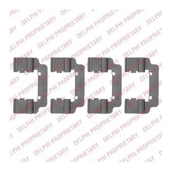 DELPHI LX0533 - Kit d'accessoires, plaquette de frein à disque