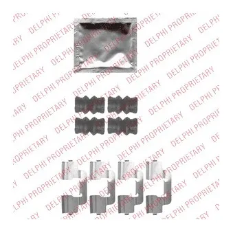 DELPHI LX0536 - Kit d'accessoires, plaquette de frein à disque