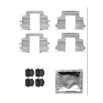 Kit d'accessoires, plaquette de frein à disque DELPHI OEM SFP500140