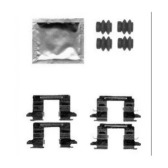 Kit d'accessoires, plaquette de frein à disque DELPHI [LX0556]