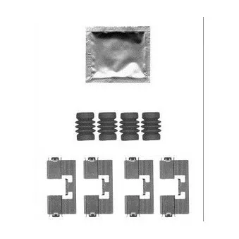 Kit d'accessoires, plaquette de frein à disque DELPHI OEM 542039