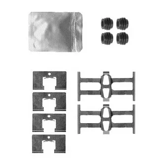 DELPHI LX0562 - Kit d'accessoires, plaquette de frein à disque