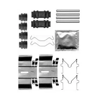 Kit d'accessoires, plaquette de frein à disque DELPHI LX0563