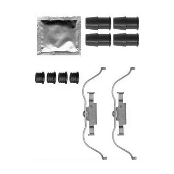 DELPHI LX0573 - Kit d'accessoires, plaquette de frein à disque