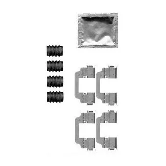 Kit d'accessoires, plaquette de frein à disque DELPHI LX0576