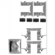 DELPHI LX0579 - Kit d'accessoires, plaquette de frein à disque