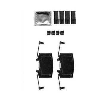 DELPHI LX0582 - Kit d'accessoires, plaquette de frein à disque