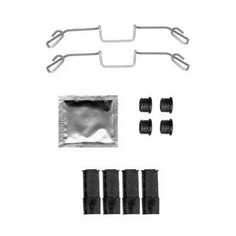 Kit d'accessoires, plaquette de frein à disque DELPHI LX0583
