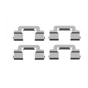 Kit d'accessoires, plaquette de frein à disque DELPHI LX0597