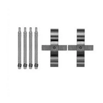 Kit d'accessoires, plaquette de frein à disque DELPHI LX0598 pour MERCEDES-BENZ CLASSE M ML 55 AMG - 347cv