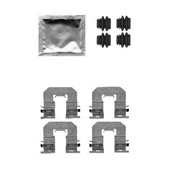 Kit d'accessoires, plaquette de frein à disque DELPHI LX0605